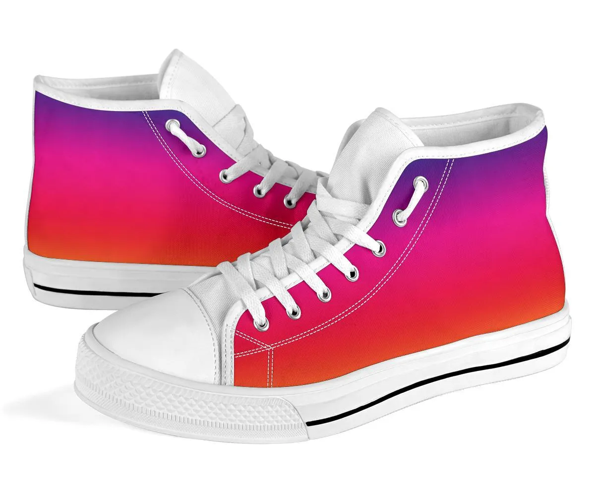 High Top Sneakers - Unisex Colorful Sneakers #1 | Custom Sneakers Women, Custom Women's Sneakers, Customized Sneakers, High Top Sneakers for Women