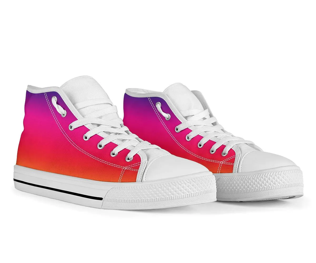 High Top Sneakers - Unisex Colorful Sneakers #1 | Custom Sneakers Women, Custom Women's Sneakers, Customized Sneakers, High Top Sneakers for Women