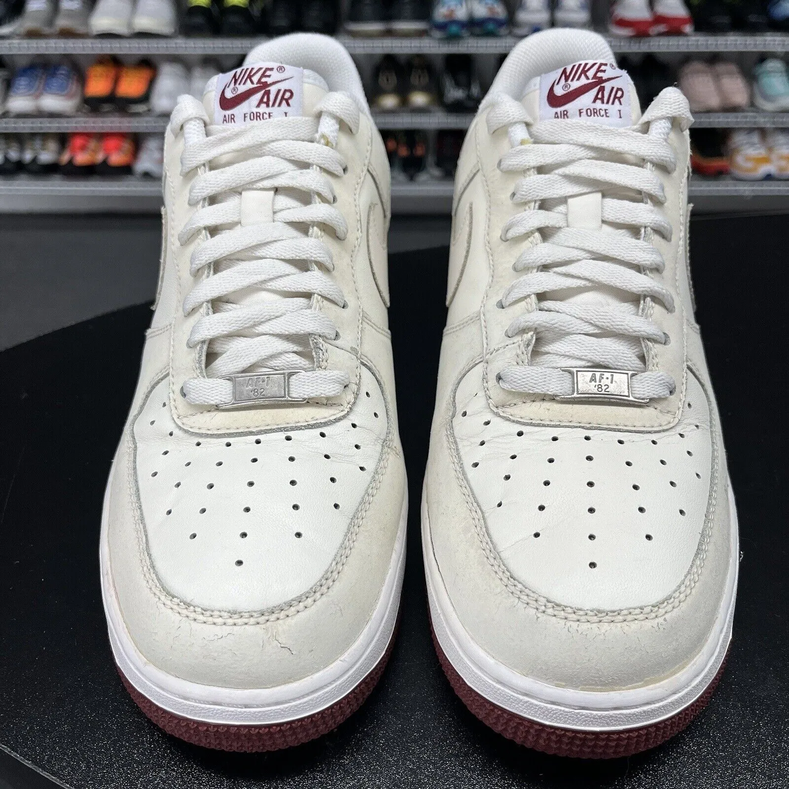 Nike Air Force 1 '07 Sail Team Red 315122-918 Men's Size 10