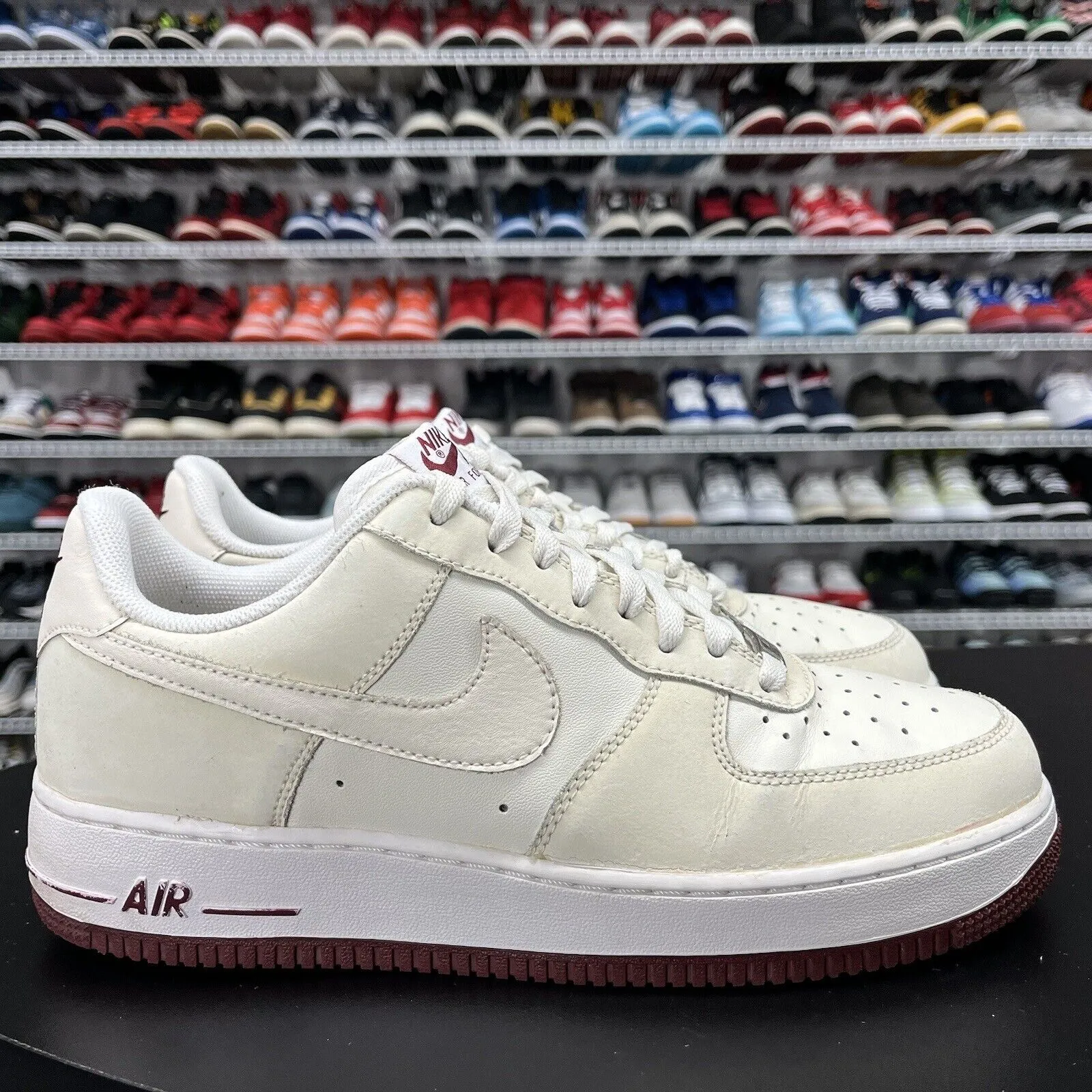 Nike Air Force 1 '07 Sail Team Red 315122-918 Men's Size 10